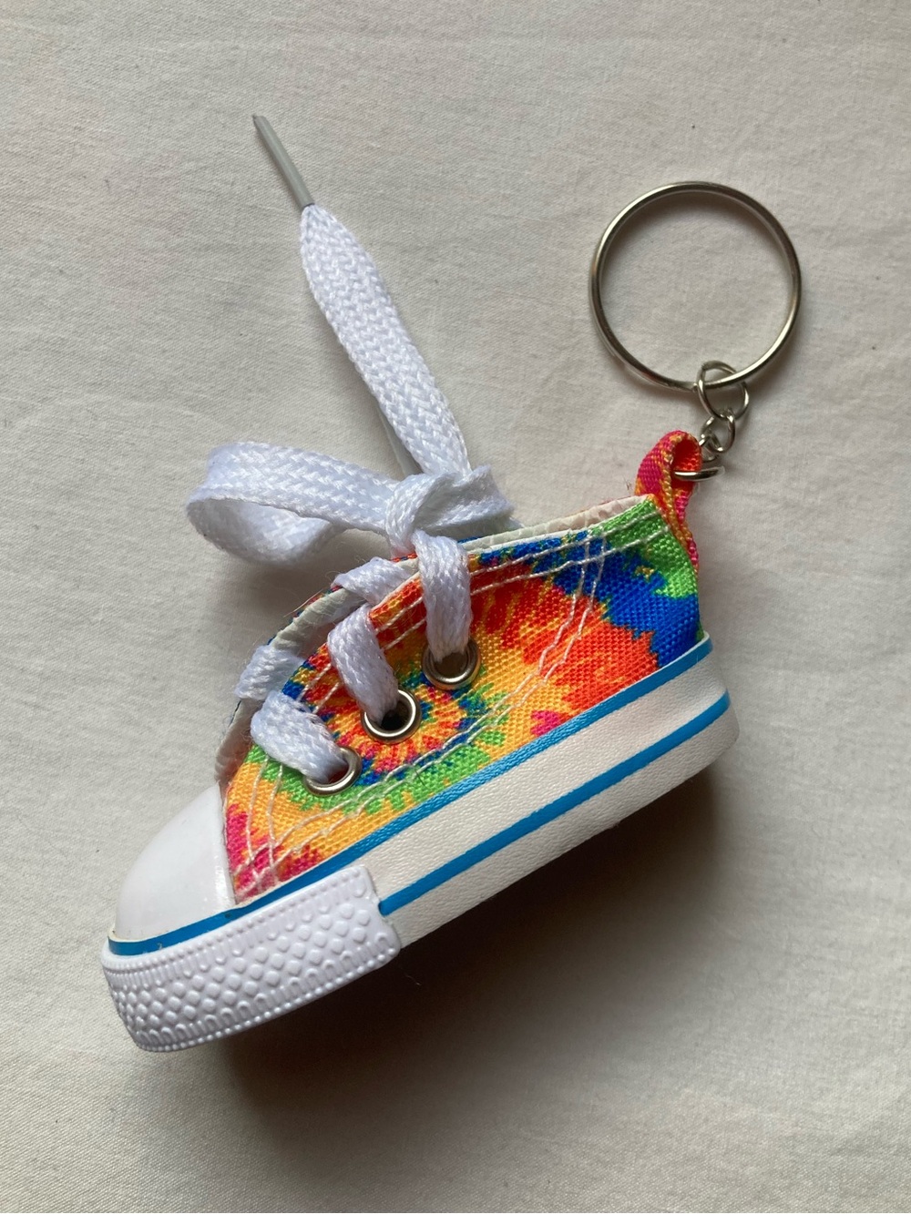 Tie-Dye Sneaker Keychain or Bag Charm